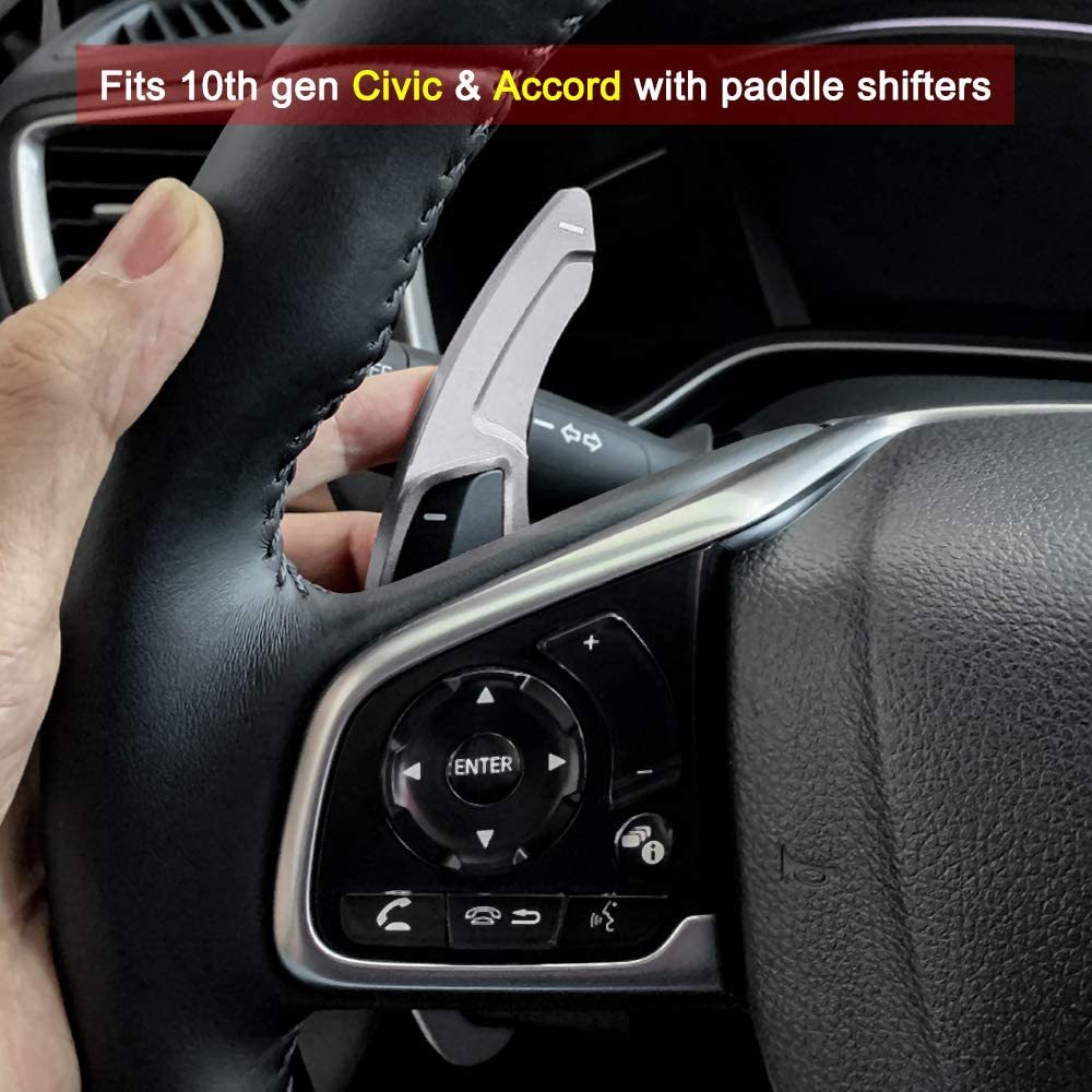 10th Gen Civic Honda Accord CR-V 2017 2018 2019 2020 Aluminium Alloy Shift Paddle Steering Wheel Shifter Paddlers Extension