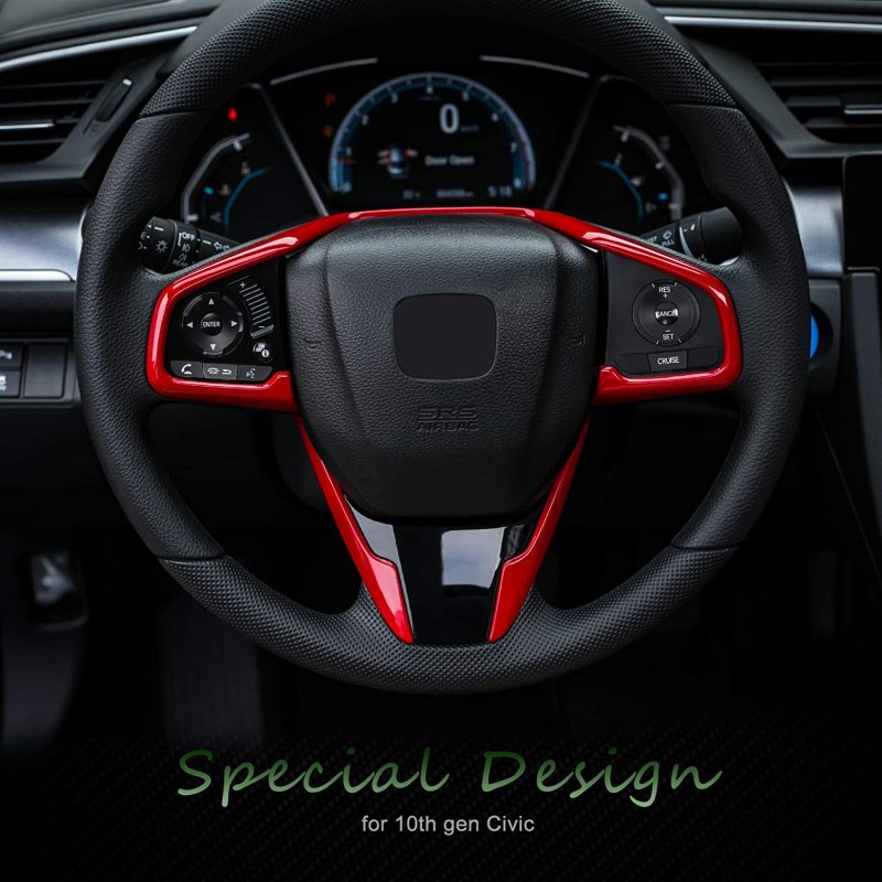 Honda Civic 10th Gen 2016-2020 Car Steering Wheel Frame Trim