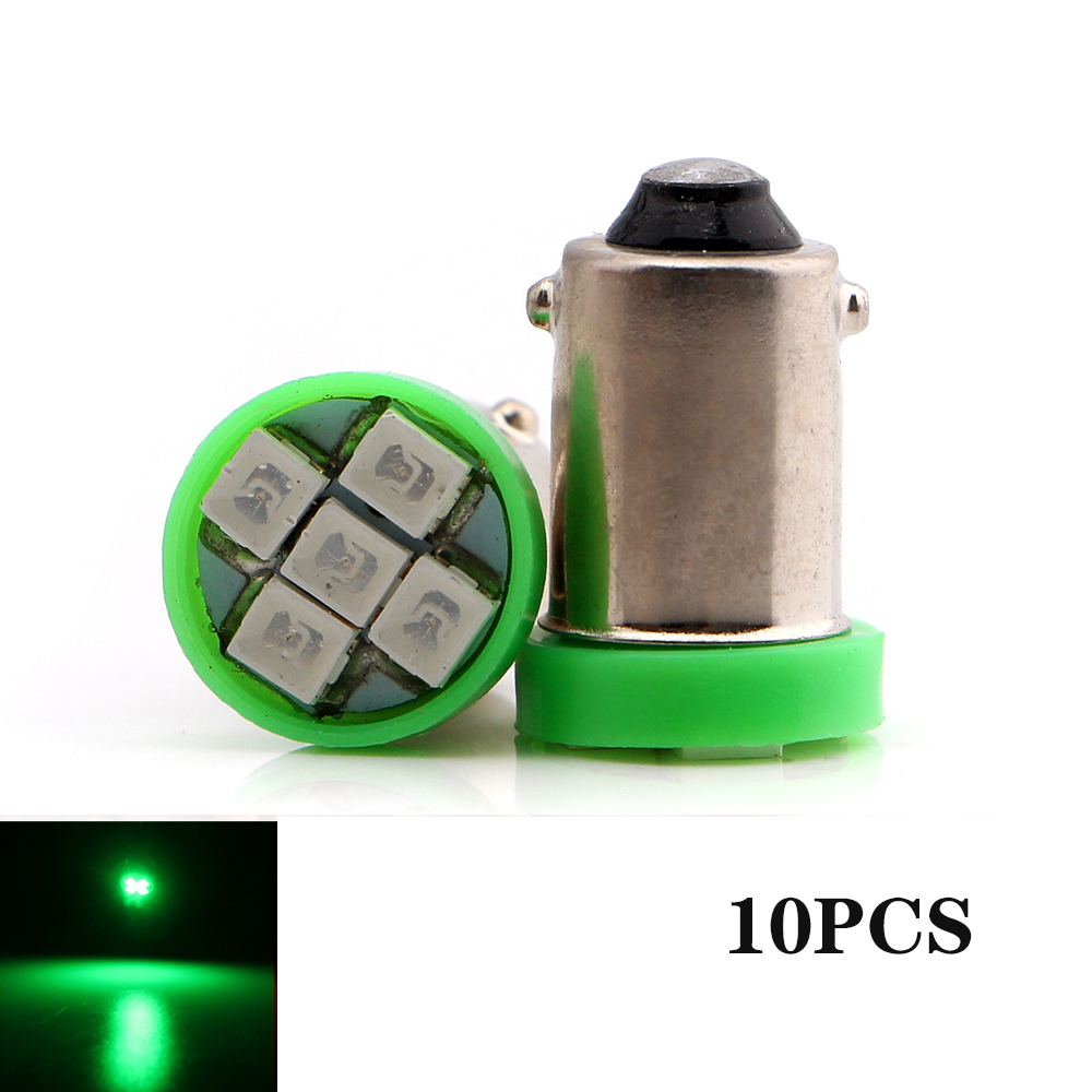 10x BA9S LED BA9 53 57 1895 64111 Car Side Door Courtesy Lights Map Dome Lamp Bulb