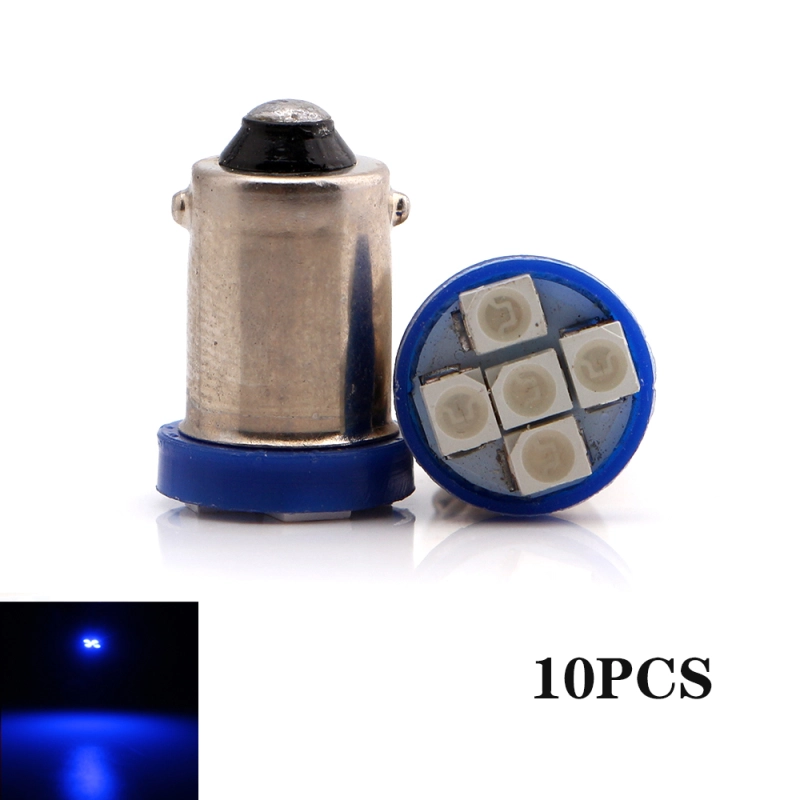10x BA9S LED BA9 53 57 1895 64111 Car Side Door Courtesy Lights Map Dome Lamp Bulb