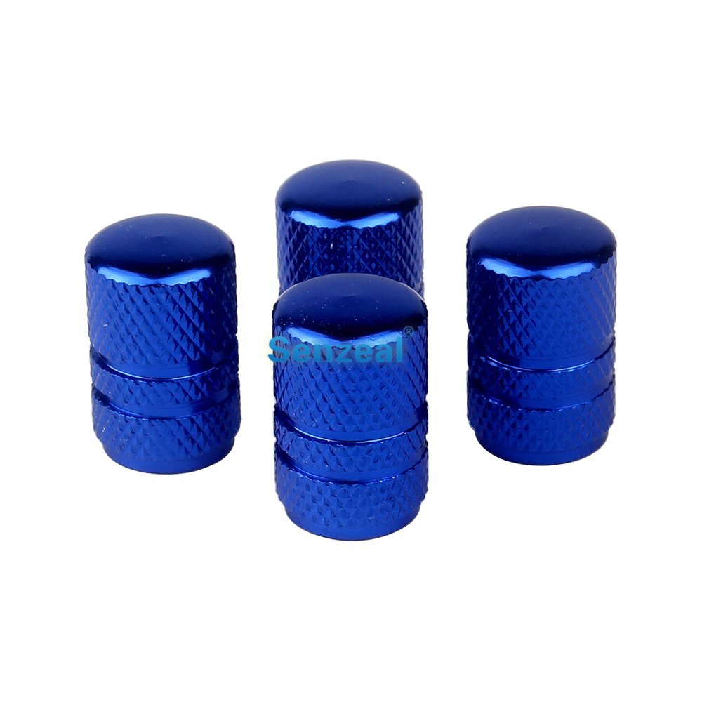 1Set Universal Aluminum Round Stripe Style Auto Car Tyre Air Valve Caps Motorcycle Bicycle Wheel Tire Valve Cap For Bike 7 Color