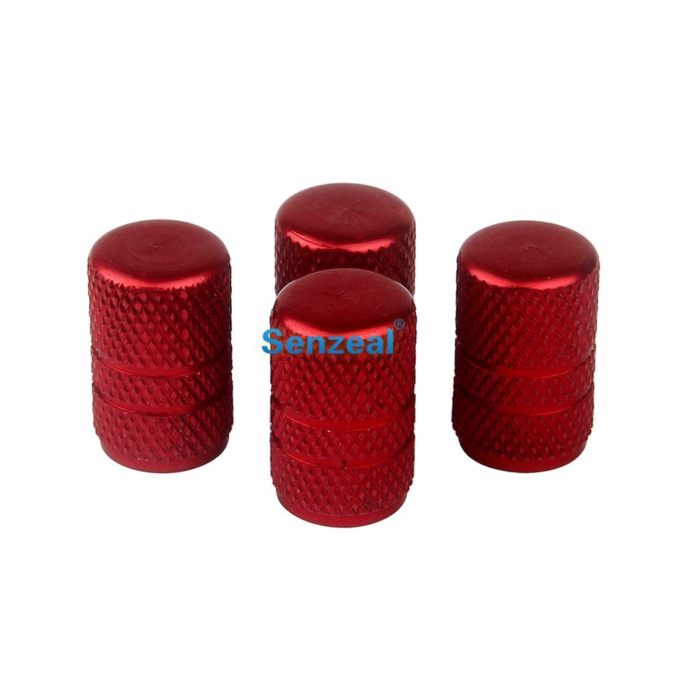 1Set Universal Aluminum Round Stripe Style Auto Car Tyre Air Valve Caps Motorcycle Bicycle Wheel Tire Valve Cap For Bike 7 Color
