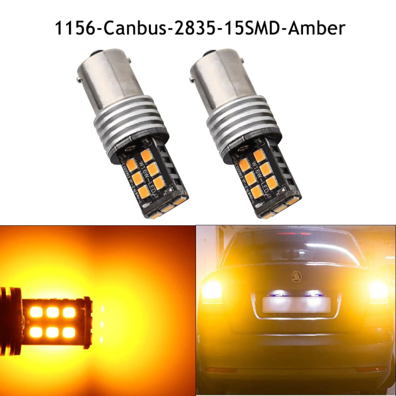 2x Canbus Error Free BA15S 1156 1141 7506 BAY15D 1157 2057 2357 7528 Reverse Backup Tail Brake Lights Turn Signal Parking Led Blubs 12V 24V