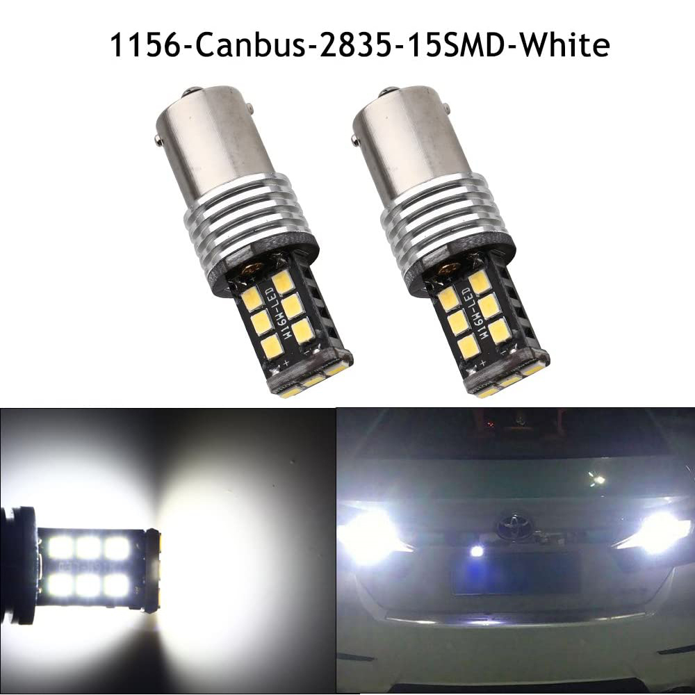 2x Canbus Error Free BA15S 1156 1141 7506 BAY15D 1157 2057 2357 7528 Reverse Backup Tail Brake Lights Turn Signal Parking Led Blubs 12V 24V