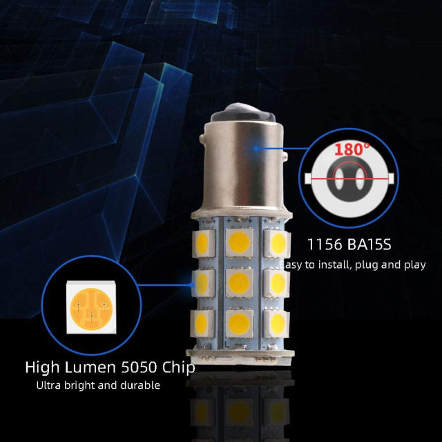 2x 1156 BA15S LED 1157 BAY15D Light for Car Rear Turn Signal lights Parking Brake Lamp Backup Bulb