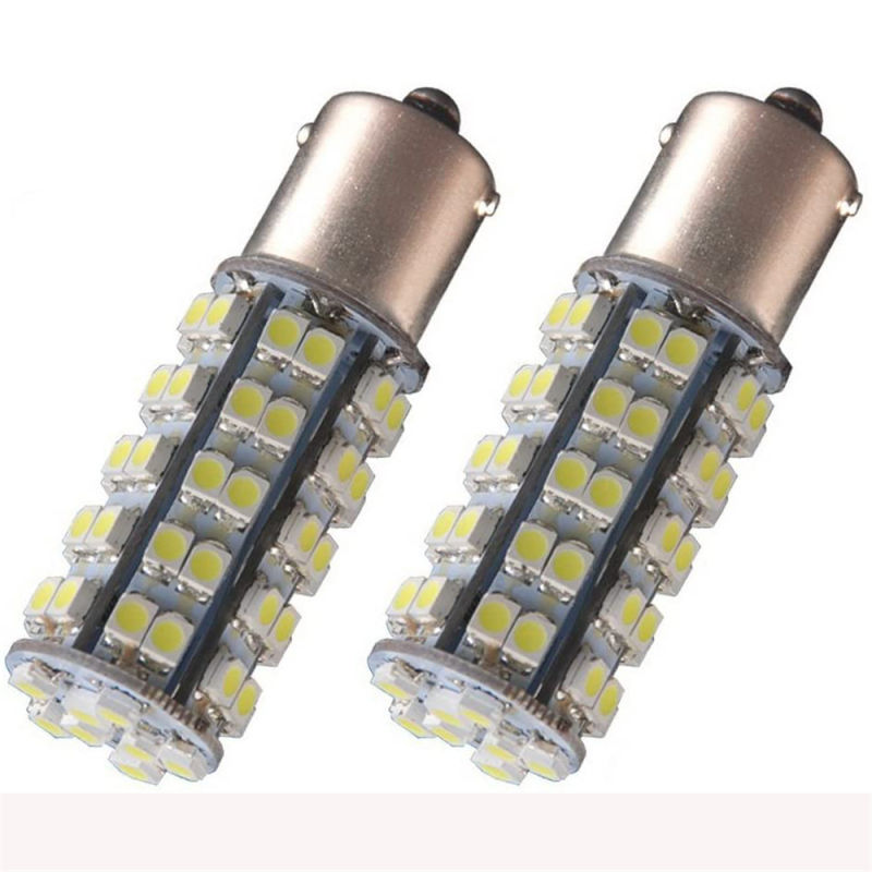 2x Car LED 1156 BA15S Light Bulbs for Backup Turn Signal Brake Tail Lamp