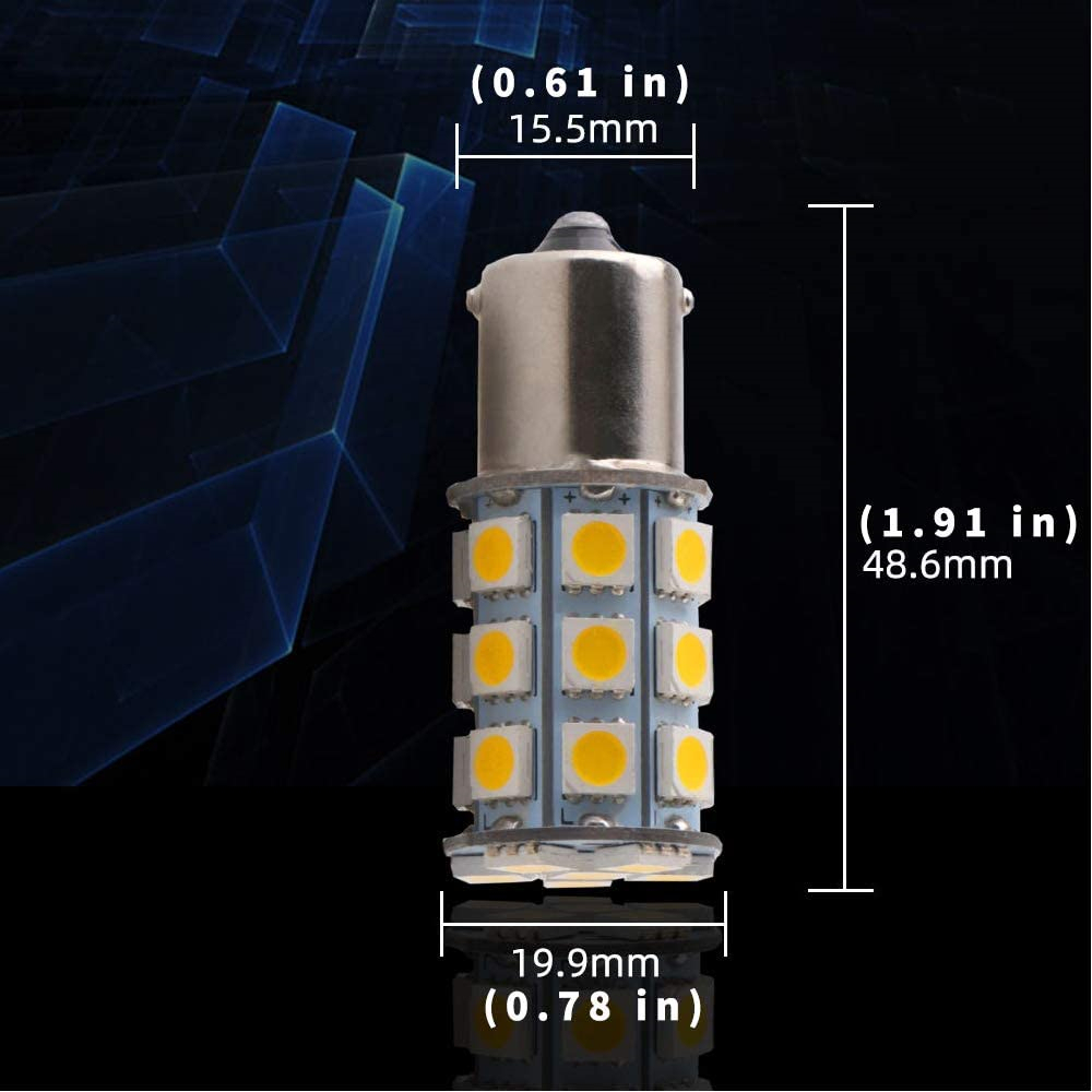 2x 1156 BA15S LED 1157 BAY15D Light for Car Rear Turn Signal lights Parking Brake Lamp Backup Bulb