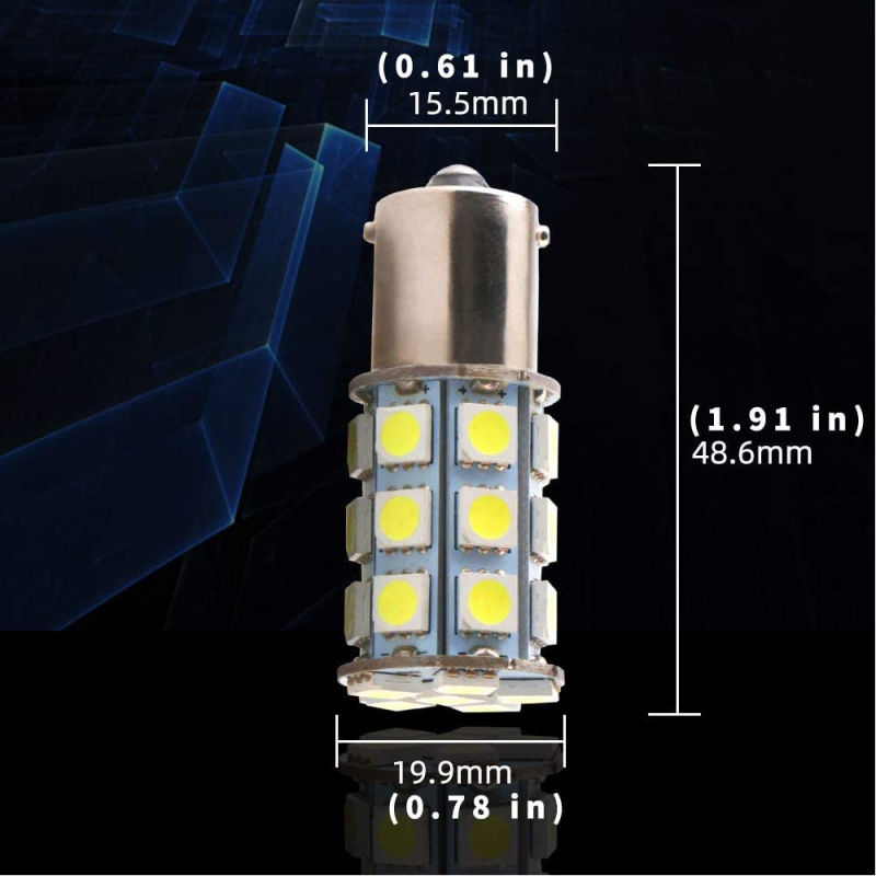 2x 1156 BA15S LED 1157 BAY15D Light for Car Rear Turn Signal lights Parking Brake Lamp Backup Bulb