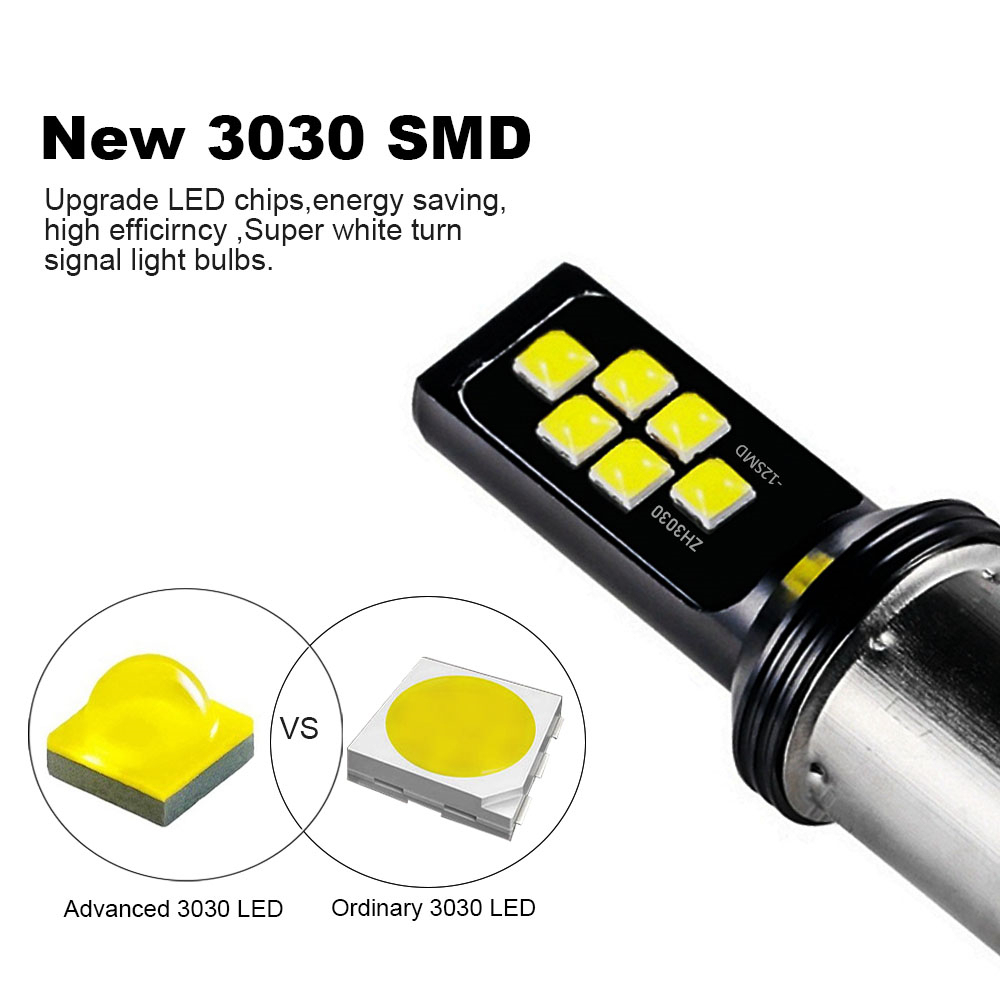 2x T20 7440 7443 LED Bulbs CanBus 1156 BA15S  1157 Bay15d Lamp for Turn Signal Tail Light