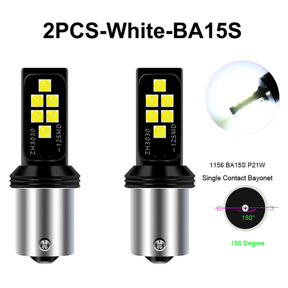 2x T20 7440 7443 LED Bulbs CanBus 1156 BA15S  1157 Bay15d Lamp for Turn Signal Tail Light