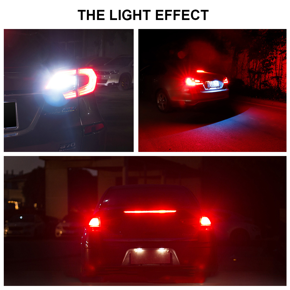 2x T20 7440 7443 LED Bulbs CanBus 1156 BA15S  1157 Bay15d Lamp for Turn Signal Tail Light