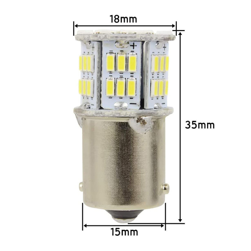 2x 1156 BA15S 1157 BAY15D LED Bulb 5W Car Turn Signal Parking Light  P21W Lamp 12V