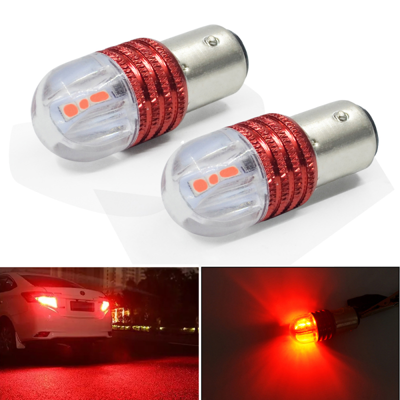 2x Car 1157 3030 6SMD LED Brake Lights Turn Signal Reverse Motorcycle Vehicle