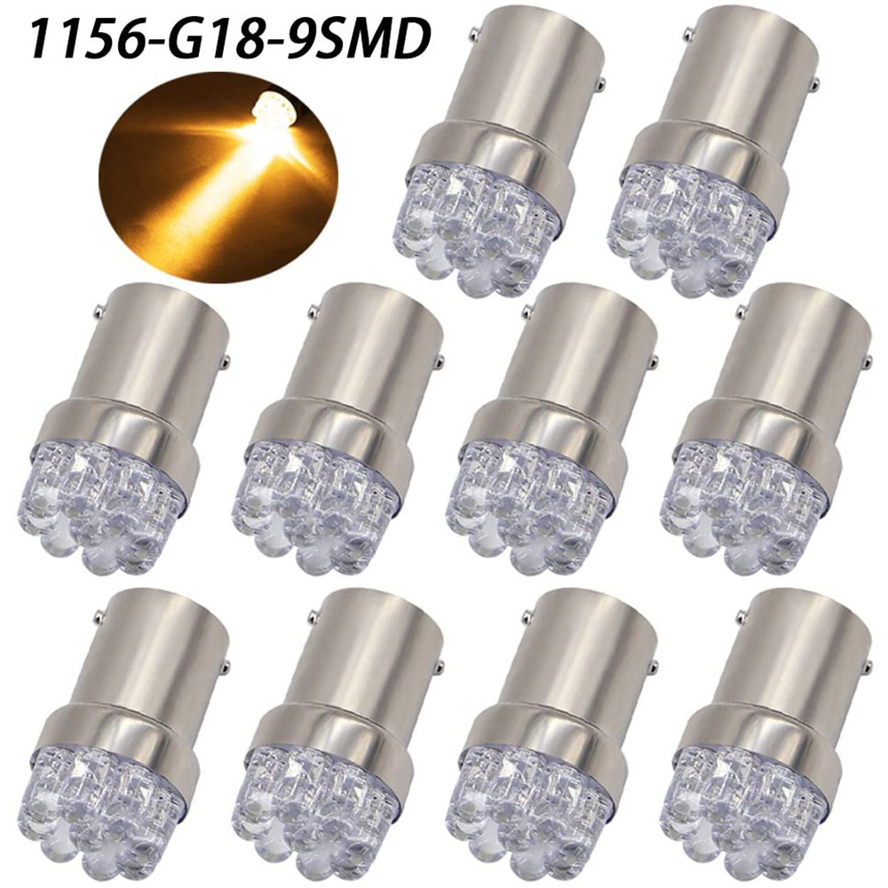 10x P21W 1156 7506 1141 1003 LED Bulb Car Turn Signal Light Backup Reverse Tail Rear Lights RV Lights