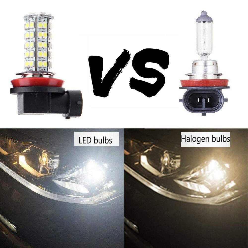 2x Automobile LED Fog Lamp H1 H3 H4 H7 H8 H11 9005 9006 3528 1210 68SMD Driving Lamp Light