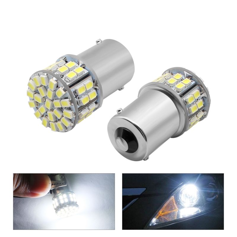 2x 1156 Car 1206-50SMD 1157 BAY15D 7528 1016 1034 LED Light Reversing Brake Lamp Turn Signal Lights
