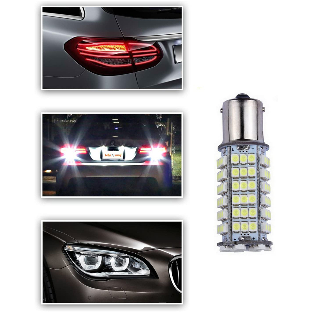 2x Car 1156 1141 1073 7506 BA15S RV Camper Trailer LED Backup Brake Turn Signal Tail Light Bulbs