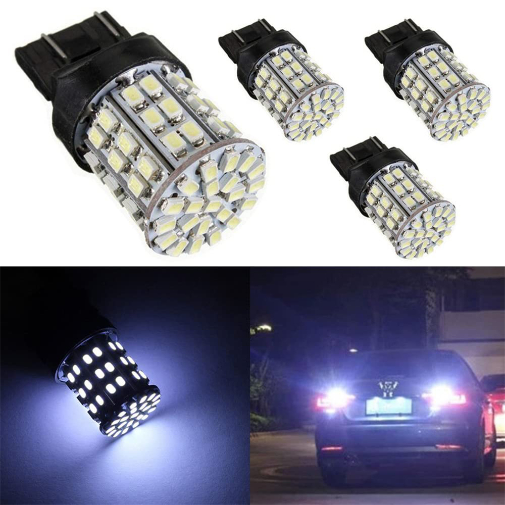 4x 7443 7443NA W21/5W LED Replacement Bulb Car RV Camper SUV MPV Turn Tail Signal Brake Backup Reverse LED Light