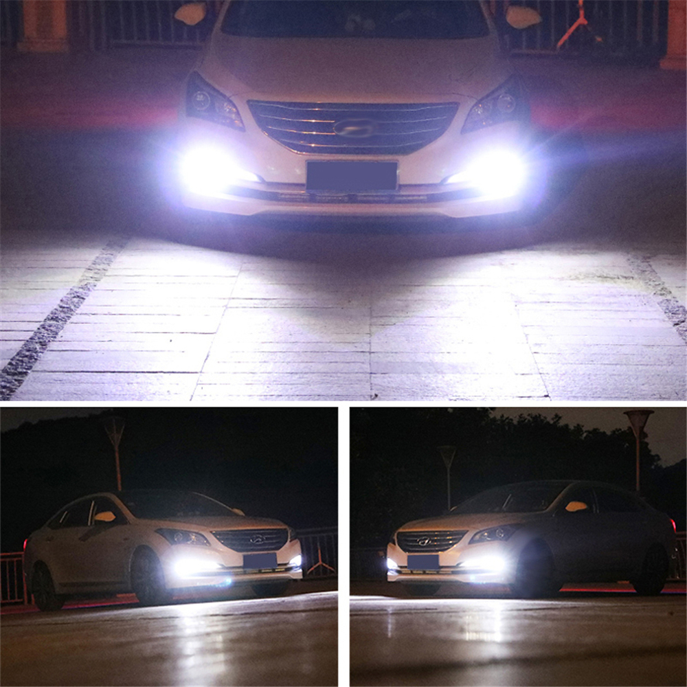 2x H1 Led Bulbs Day Time Running Lights 6000K White 3030 12SMD 1200Lm Car Lamp Fog Light