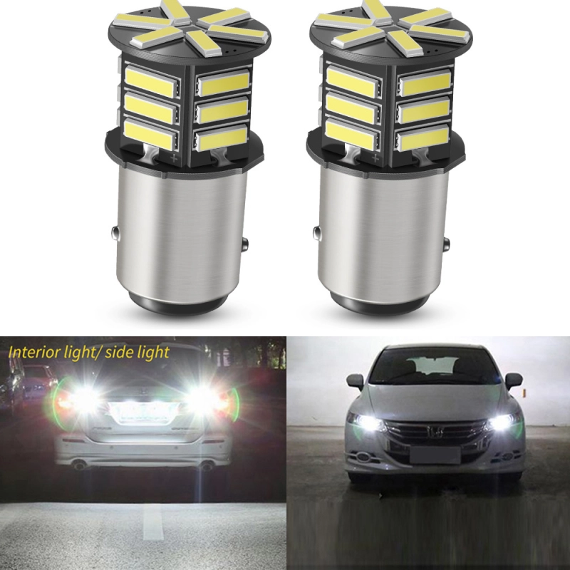 2x BA15S 1156 LED 1157 BAY15D Bulbs 2W for Car Lights Replacement Back Up Reverse Tail RV Light