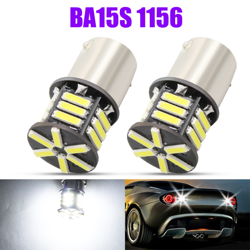 2x BA15S 1156 LED 1157 BAY15D Bulbs 2W for Car Lights Replacement Back Up Reverse Tail RV Light