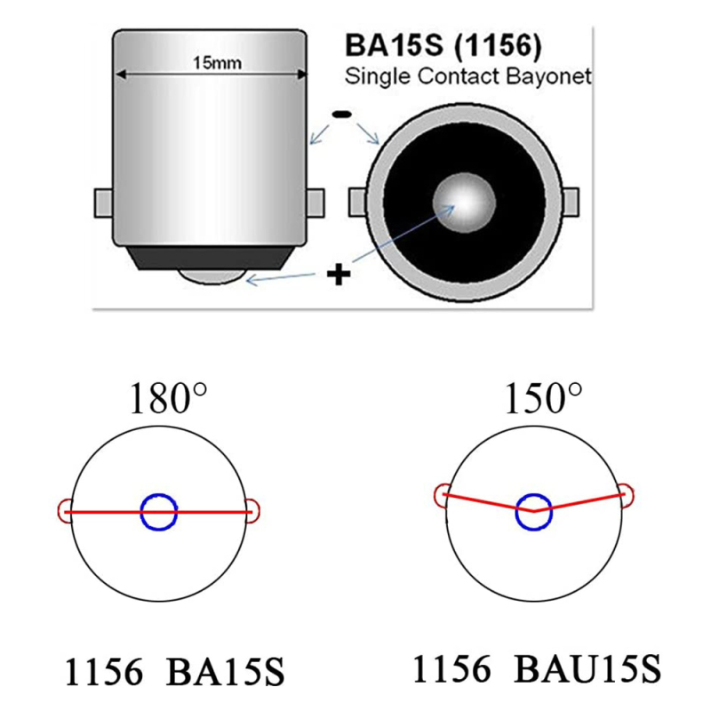 10x 1156 BA15S Led Turn Signal Light Auto Car Reverse Light Lamp