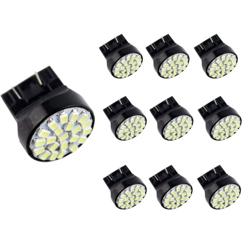 10x T20 7443 7440 7440NA 7441 992 Wedge Socket LED Bulbs Car Backup Signal Blinker Stop Brake Tail Light Bulbs