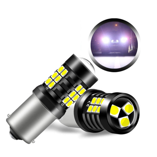 2x 1156 BA15S 1157 BAY15D Car LED Reverse Backup T20 7443 7440 LEDs Brake Tail Stop Lights