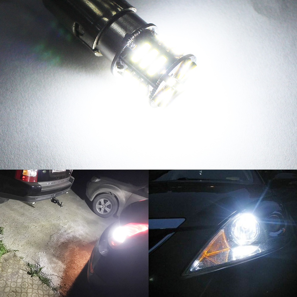 2x BA15S 1156 LED 1157 BAY15D Bulbs 2W for Car Lights Replacement Back Up Reverse Tail RV Light