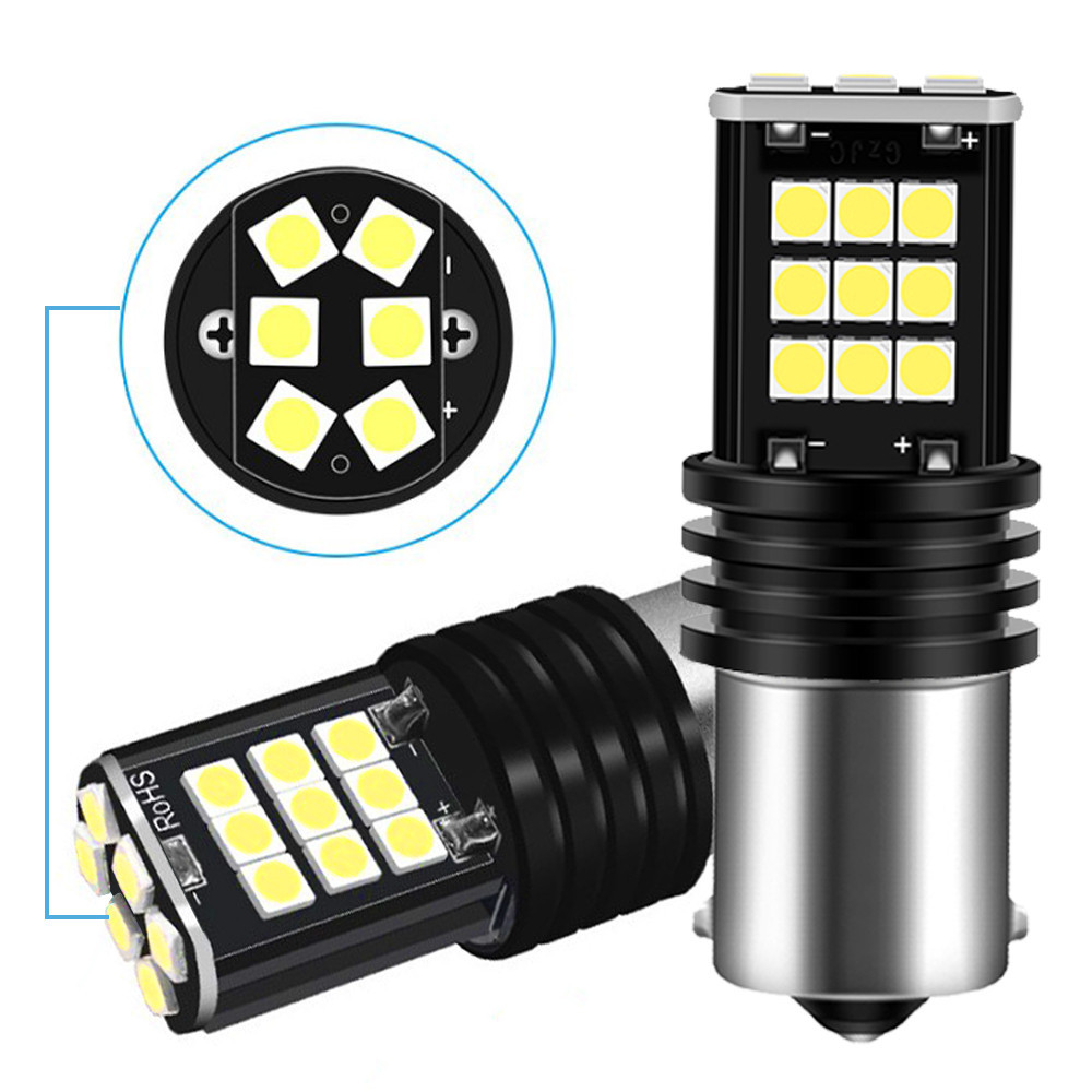 2x 1200LM Car 1157 BAY15D 1156 BA15S T15 T20 7440 7443 LED Bulbs Turn Backup Tail Signal Light