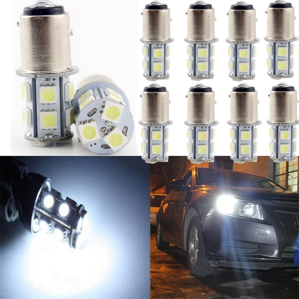 10x Car 1156 BA15S 1157 BAY15D T20 7443 LED for Turn Signal Backup Reverse Light bulbs