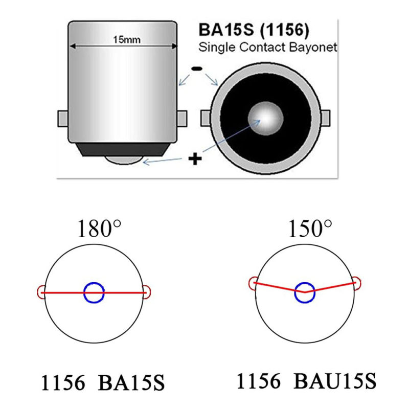 10x 1156 BA15S Led Turn Signal Light Auto Car Reverse Light Lamp