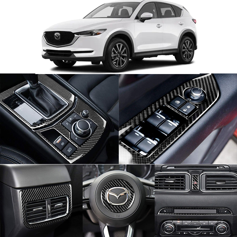 Mazda CX-5 2017 2018 Carbon Fiber Car Interior Trim