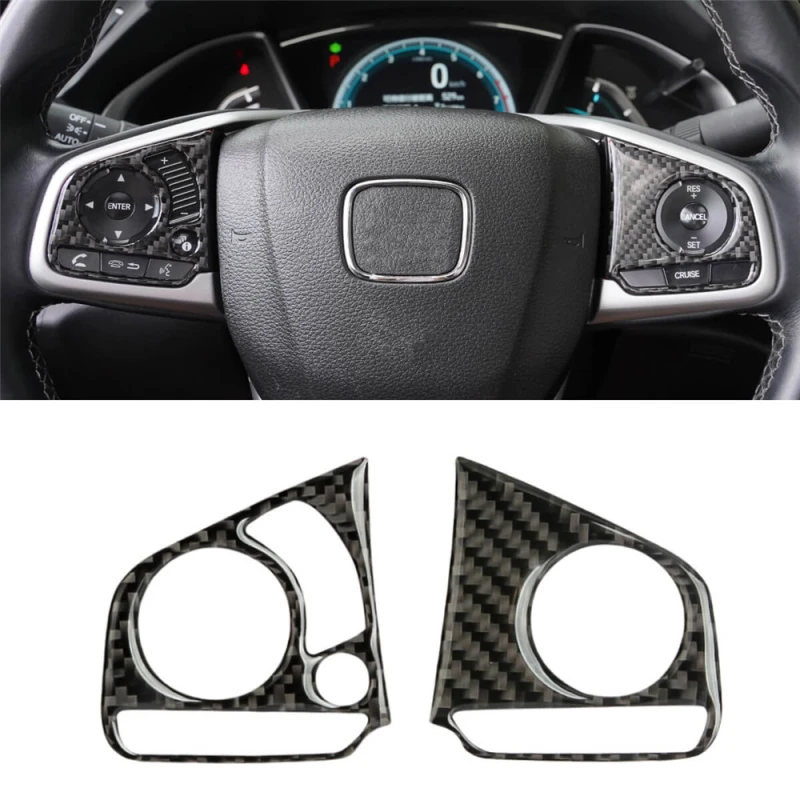 10th Gen Civic Steering Wheel Trim Kit for Honda Civic 2016 2017 2018 2019 2020