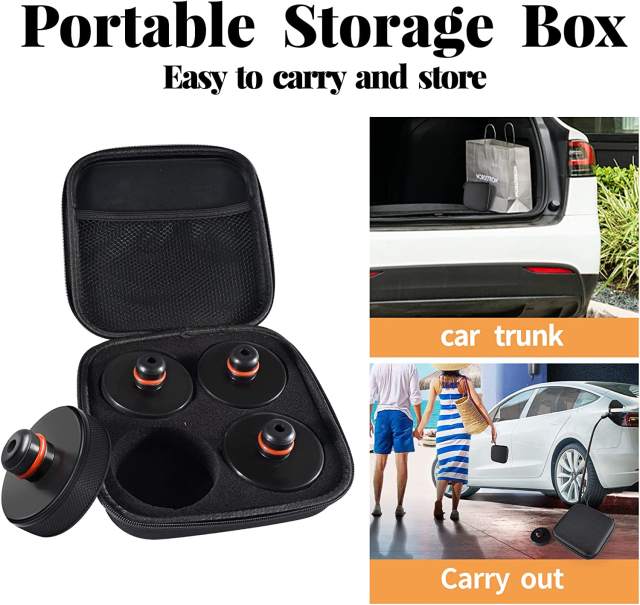 Lifting Jack Pad for Tesla Model 3/S/X/Y, 4 Pucks with a Storage Case