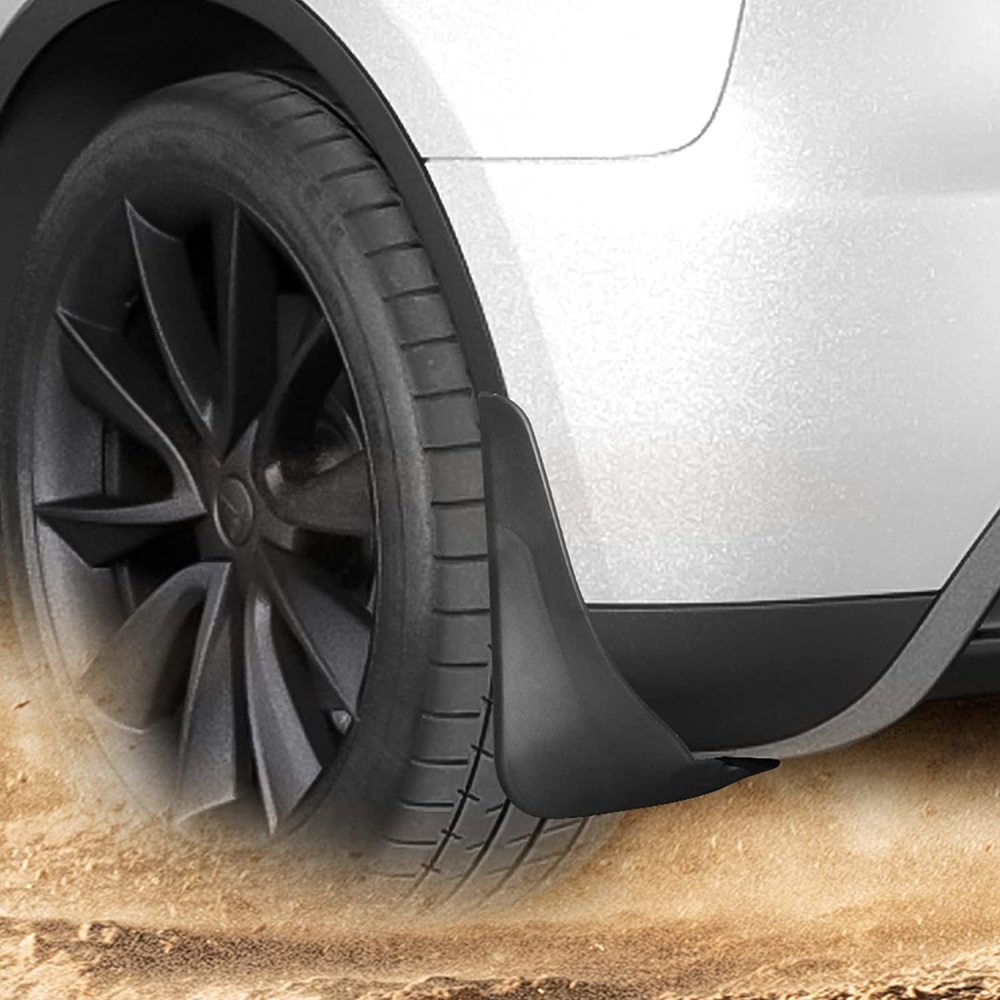 Tesla Model Y Mud Flaps Splash Guards No Drilling Required (Set of Four) 2022 Upgraded