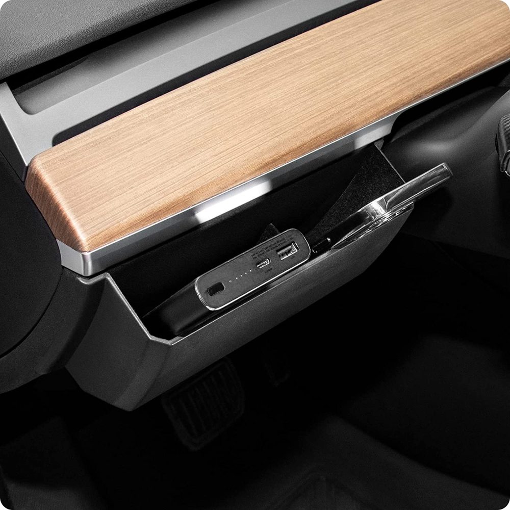 Tesla Model Y Model 3 Air Vent Organizer Steering Wheel Side Storage Box Cell Phone Pouch Sunglasses Holder Organizer Interior Accessories