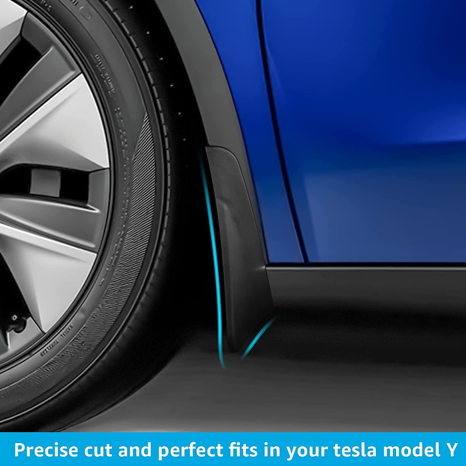 Tesla Model Y Mud Flaps Splash Guards No Drilling Required (Set of Four) 2022 Upgraded