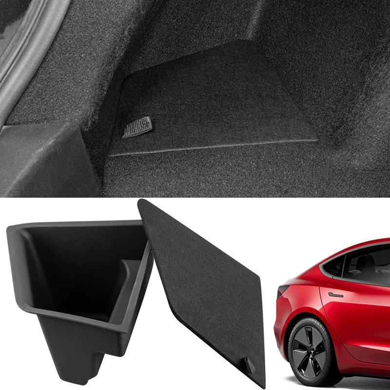 Tesla Model 3 Rear Trunk Organizer Side Storage Box Interior Accessories