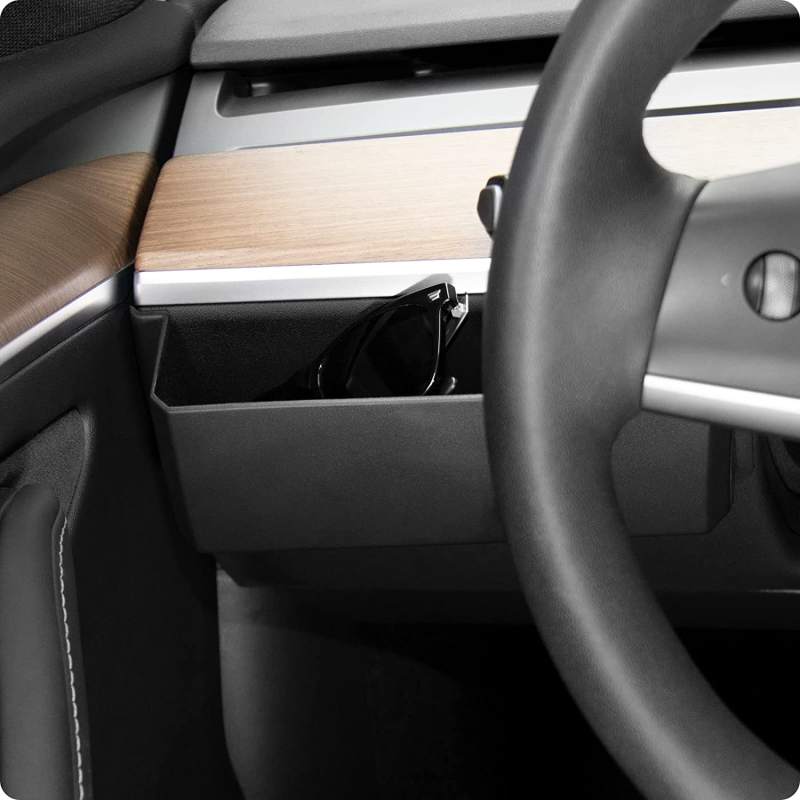 Tesla Model Y Model 3 Air Vent Organizer Steering Wheel Side Storage Box Cell Phone Pouch Sunglasses Holder Organizer Interior Accessories