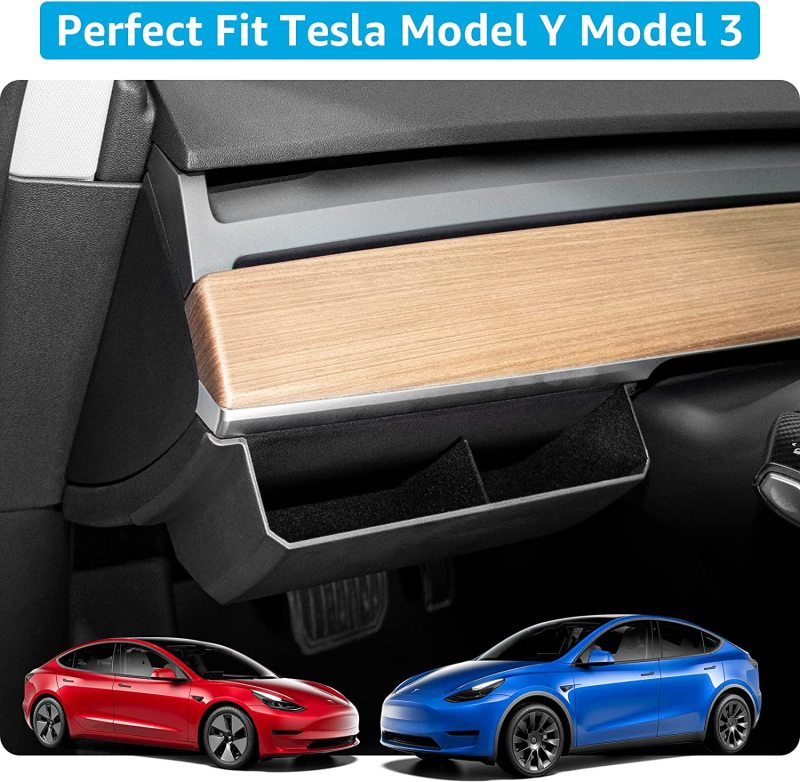 Tesla Model Y Model 3 Air Vent Organizer Steering Wheel Side Storage Box Cell Phone Pouch Sunglasses Holder Organizer Interior Accessories