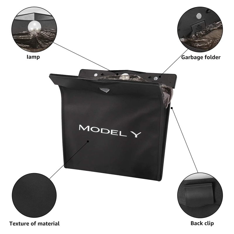 Tesla Model Y Trash Can Garbage Bag 2022 Upgraded