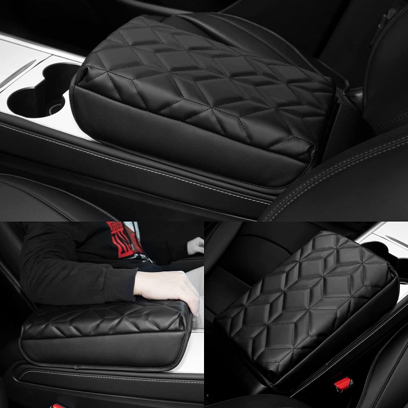 Center Console Cover Armrest Cushion for Tesla Model 3 Model Y Hidden Armrest Storage Compartment Interior Accessories