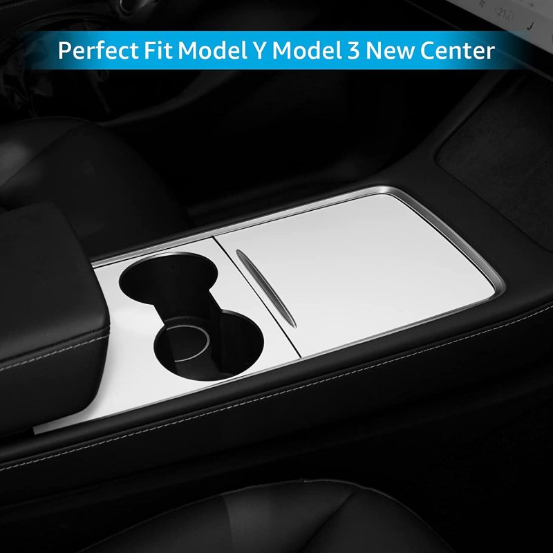 2022 2021 Tesla Model Y Model 3 Center Console Wrap Cover Kit White Only Fit New Center Console