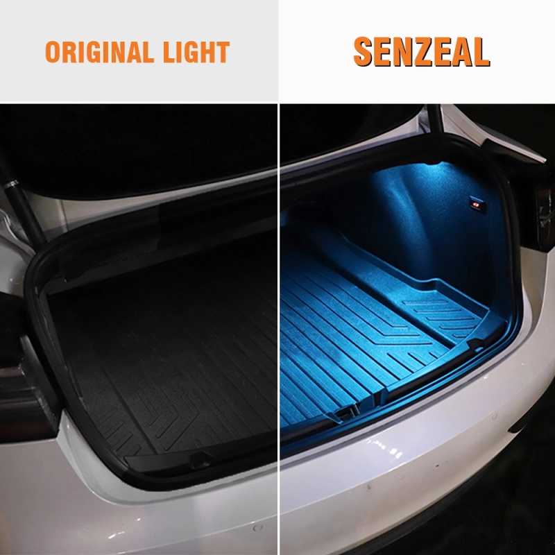 SENZEAL LED Interior Lighting fit for Tesla Model 3/ Y/S/X Ultra-bright Replacement Bulbs used for Glove Box Foot-Well Door Puddle Frunk Trunk Luggage Lights