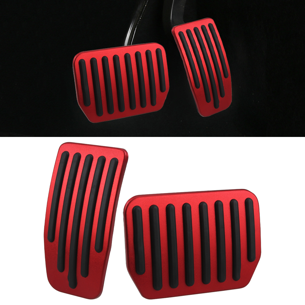 SENZEAL Pedal Covers for Tesla Model 3 Model Y Aluminum Alloy Non-Slip