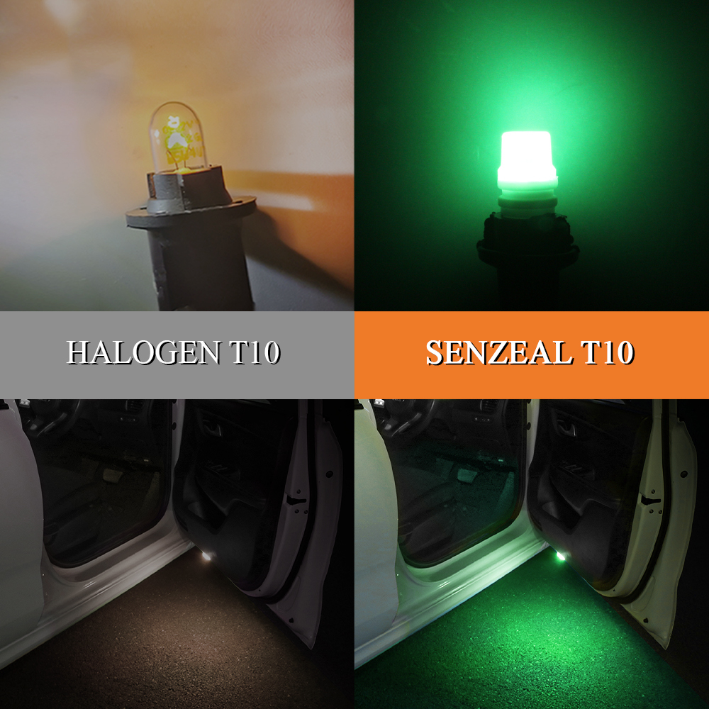 SENZEAL T10 194 LED Bulb 2835-3SMD Chips W5W 2825 Interior Ceramics Lights Bulbs DC12V 100 LM Bright for Dome License Plate Map Door Dash Trunk Lights (Pack of 20)