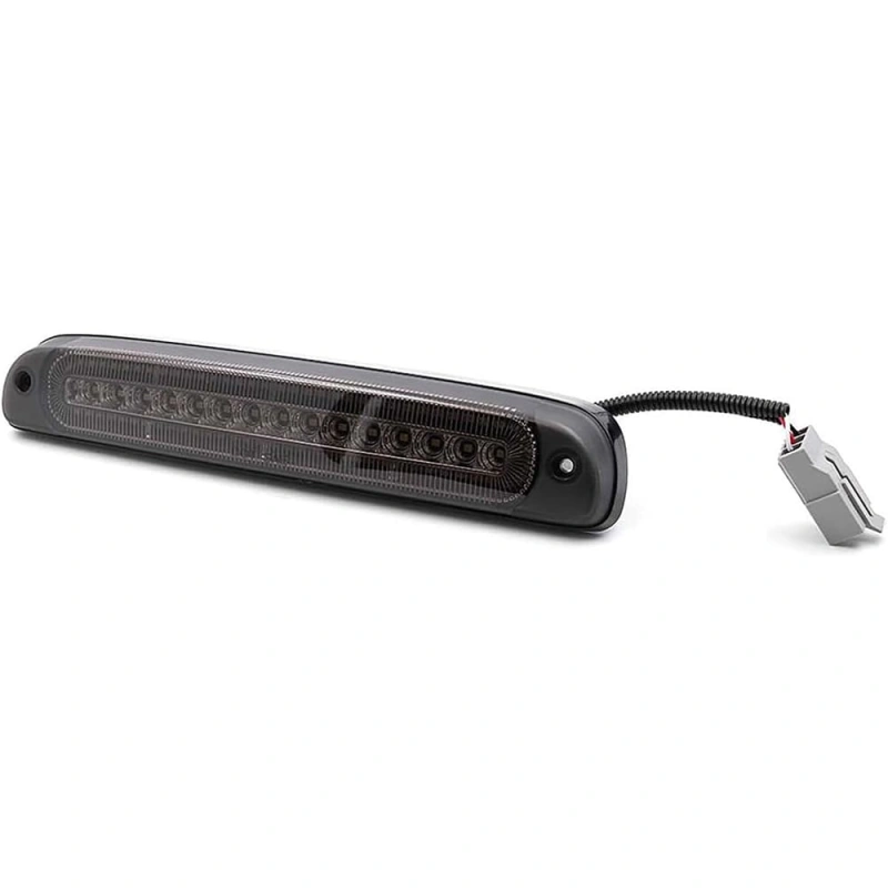 Led Third Brake Light Replacement for 1999-2016 Ford F250 F350 Super Duty 95-03 Ranger Red LED Strobe Rear 3rd Brake Center High Mount Stop Lamp + White Cargo Light Kit Euro Smoked Lens