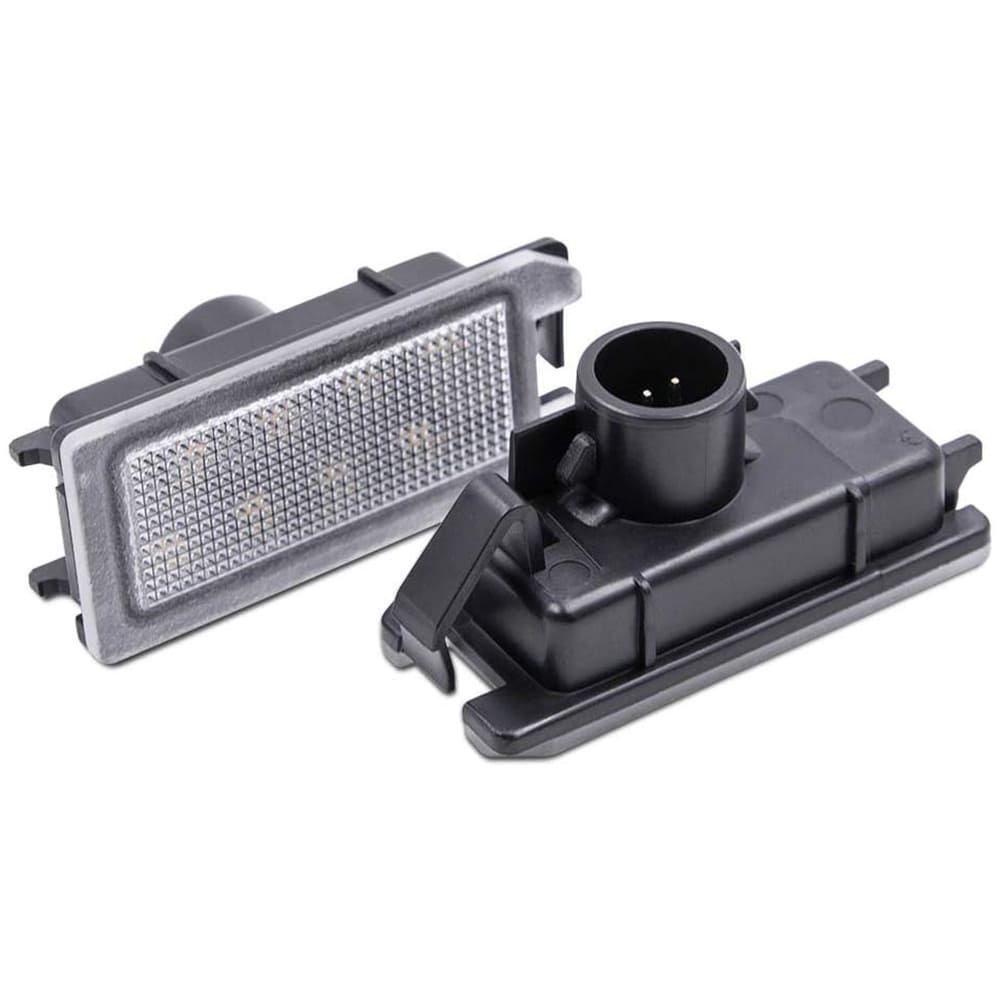 LED License Plate Light Assembly for 2014-2020 J-eep Grand Cherokee WK2 Compass Patriot, OEM Replacement 6000K Xenon White 8-SMD Error Free Led Tag Lights