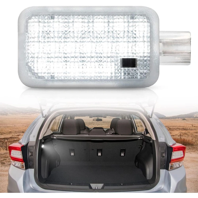 Led Luggage Compartment Light Replacement for 2008-2023 Subaru Impreza WRX STI Crosstrek Ascent, 6000K 18-SMD White Trunk Interior Courtesy Lamp Bulb OEM Fit Room Cargo Light